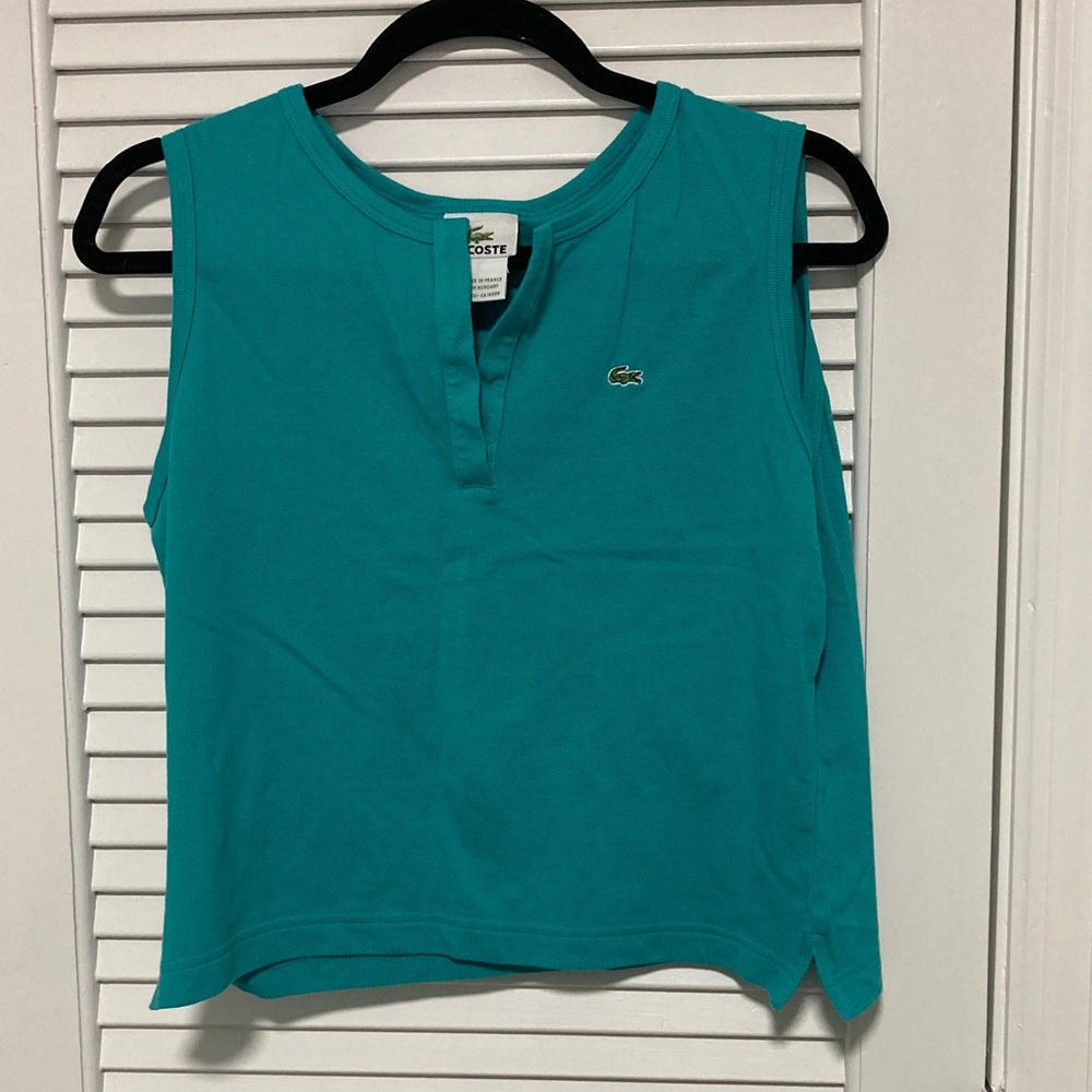 Lacoste Women's Teal Tank Top